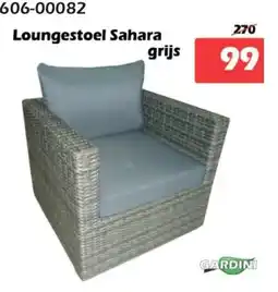 iTEK Loungestoel Sahara grijs aanbieding