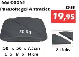 iTEK Parasoltegel Antraciet aanbieding