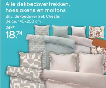 Leen Bakker Alle dekbedovertrekken, hoeslakens en moltons aanbieding