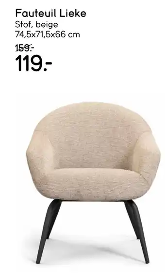 Leen Bakker Fauteuil Lieke aanbieding