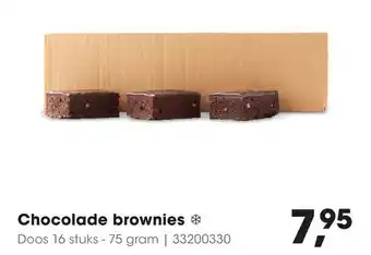 HANOS Chocolade brownies 75g aanbieding