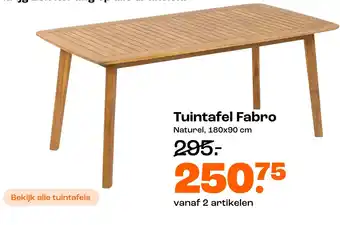 Kwantum Tuintafel Fabro aanbieding