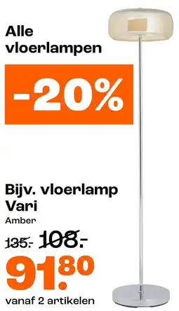 Kwantum Bijv. vloerlamp Vari aanbieding