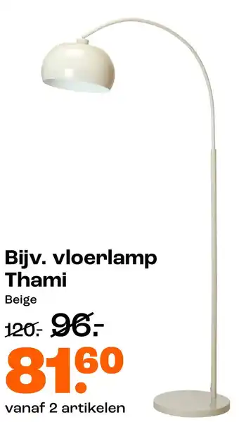 Kwantum Bijv. vloerlamp Thami aanbieding