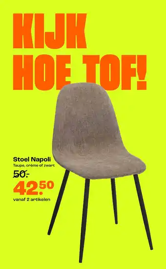 Kwantum Stoel Napoli aanbieding