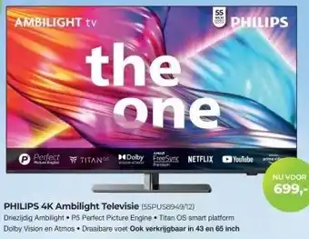 EP Beerepoot PHILIPS 4K Ambilight Televisie aanbieding