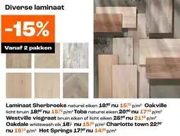 Kwantum Diverse laminaat aanbieding