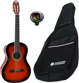 Bol.com LaPaz 002 SB klassieke gitaar 4/4-formaat sunburst + gigbag + tuner aanbieding