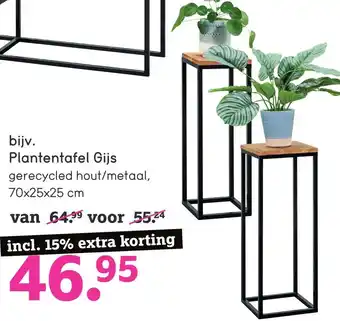 Leen Bakker Plantentafel Gijs aanbieding