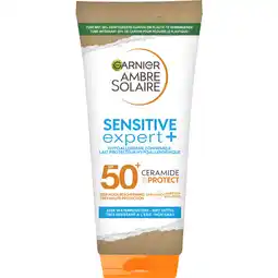 Albert Heijn Ambre Solaire Sensitive expert+ milk spf50 aanbieding