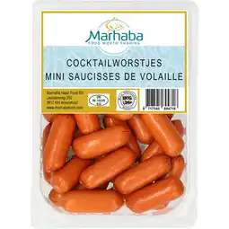 Albert Heijn Marhaba Cocktailworstjes mini saucisses volaille aanbieding