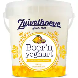 Albert Heijn Zuivelhoeve Boer'n yoghurt mango passievrucht aanbieding