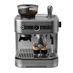 MediaMarkt Philips Barista Brew PSa3228/01 Semi-automatische Espressomachine Zilver aanbieding