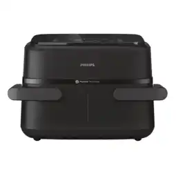 MediaMarkt Philips Na154/00 Dual Basket Airfryer Zwart aanbieding