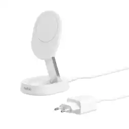 MediaMarkt Belkin Belkin Convertible Qi2 15w Magnetic Charging Stand Met Oplader Wit - Geschikt Voor Magsafe Dr aanbieding