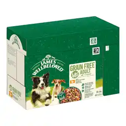 Zooplus 12x90g James Wellbeloved Adult Hond Hypoallergeen Kalkoen met groenten in saus natvoer voor honden aanbieding