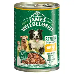 Zooplus 6x400g James Wellbeloved Senior Dog Hypoallergeen Lam en Kip in paté natvoer voor honden aanbieding