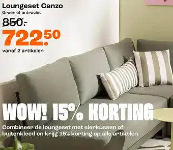 Kwantum Loungeset Canzo aanbieding