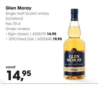 HANOS Glen Moray 70cl aanbieding