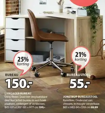 Jysk Bureau Langager aanbieding