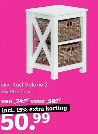 Leen Bakker Kast Valerie aanbieding