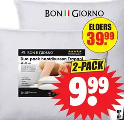 Dirk Bon Giorno hoofdkussens aanbieding