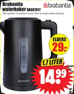 Dirk Brabantia waterkoker BBEK1017 aanbieding