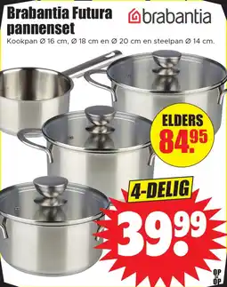 Dirk Brabantia Futura brabantia pannenset aanbieding