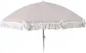 Praxis Strandparasol met Kantfranje 180 cm doorsnede - Lichtgrijs aanbieding