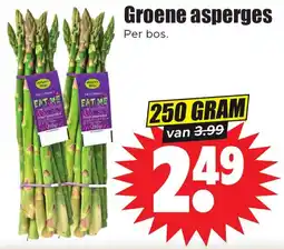 Dirk Groene asperges aanbieding