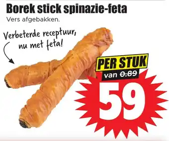 Dirk Borek stick spinazie-feta aanbieding