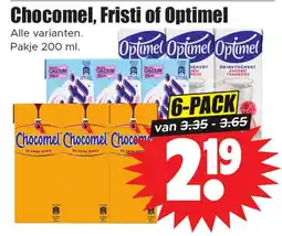 Dirk Chocomel, Fristi of Optimel aanbieding