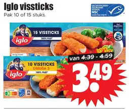 Dirk Iglo vissticks aanbieding