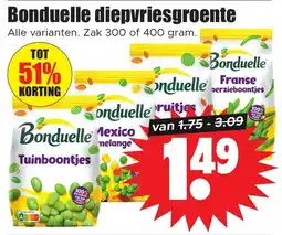 Dirk Bonduelle diepvriesgroente aanbieding