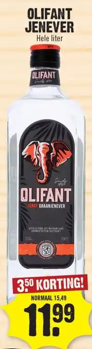 Dirk Olifant jenever aanbieding