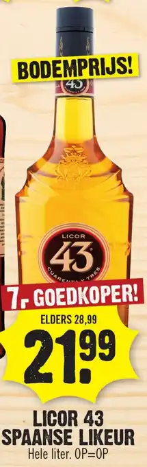 Dirk Licor 43 spaanse likeur aanbieding