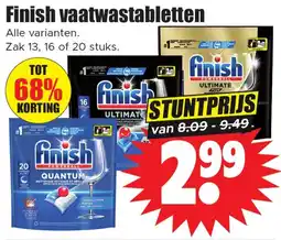 Dirk Finish vaatwastabletten aanbieding