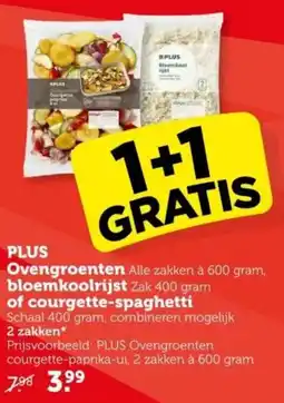 Coop PLUS Ovengroenten, bloemkoolrijst of courgette-spaghetti aanbieding