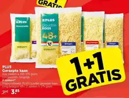 Coop PLUS Geraspte kaas aanbieding