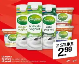 Coop Campina Yoghurt of kwark aanbieding