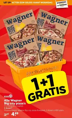 Coop Wagner Big city pizza's aanbieding