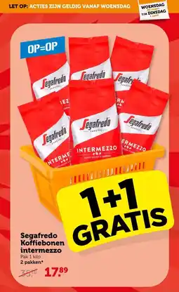 Coop Segafredo Koffiebonen intermezzo aanbieding