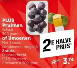 Coop PLUS Pruimen of limoenen aanbieding