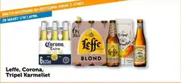 Coop Leffe, Corona, Tripel Karmeliet aanbieding