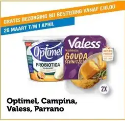 Coop Optimel, Campina, Valess, Parrano aanbieding