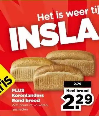 PLUS PLUS Korenlanders Rond brood aanbieding