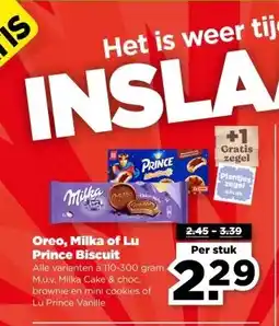 PLUS Oreo, Milka of Lu Prince Biscuit aanbieding