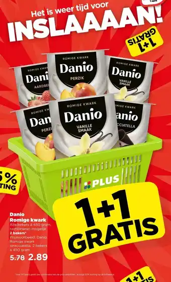 PLUS Danio Romige kwark aanbieding