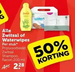 Coop Zwitsal of Waterwipes aanbieding