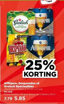 PLUS Affligem, Desperados of Grolsch Speciaalbier aanbieding